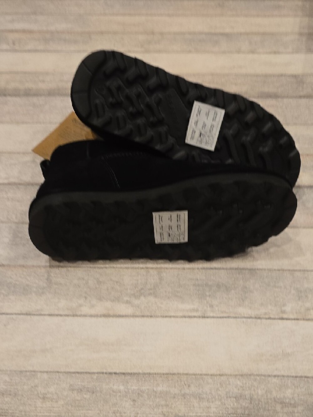 BearPaw Shorty Womens Black Suede Short Winter Boots Size 9 - Picture 5 of 8